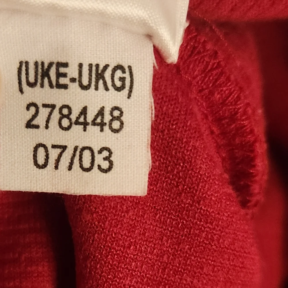 Tommy Hilfiger Size Medium Youth Red Corduroy Velour/Velvet Pants Cherry Red